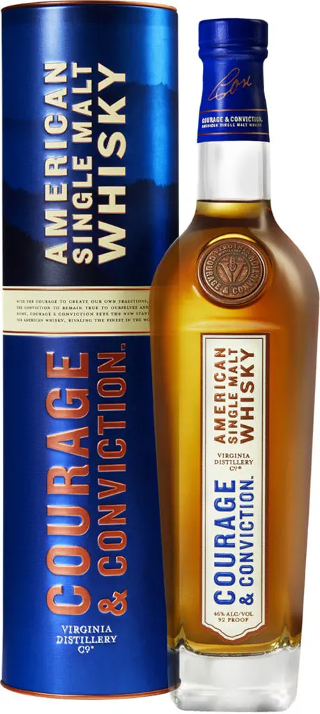 Virginia Distillery Co Courage & Conviction American Single Malt Whisky 750Ml 1