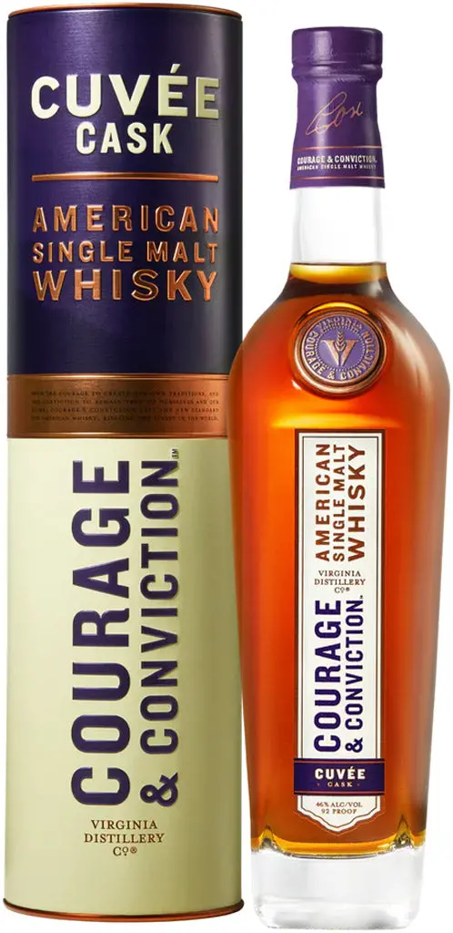 Virginia Distillery Co Courage & Conviction Cuvee Cask American Single Malt Whisky 750Ml 1