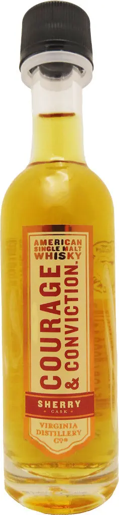 Virginia Distillery Co Courage & Conviction Sherry Cask American Single Malt Whisky 50Ml 1