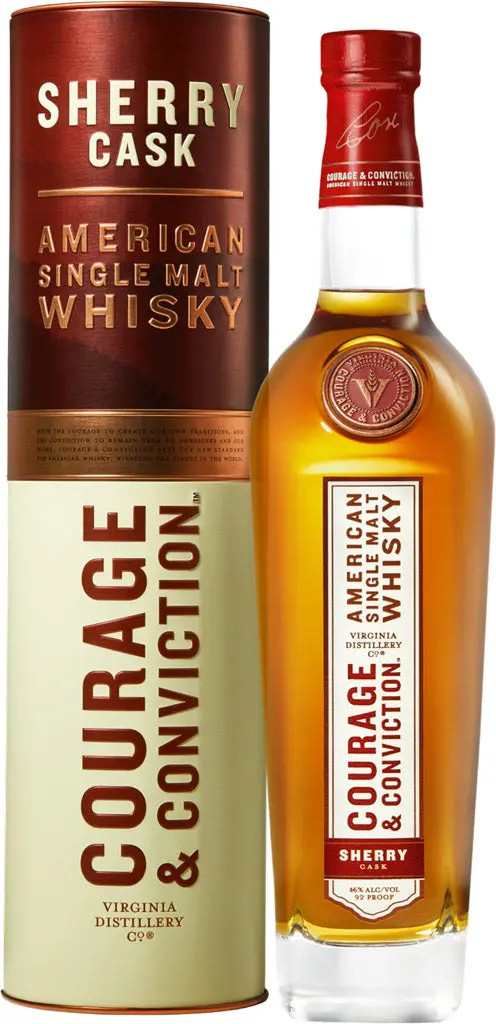 Virginia Distillery Co Courage & Conviction Sherry Cask American Single Malt Whisky 750Ml 1