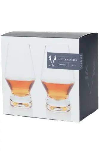 Viski Crystal Scotch Glass 2Pk 1