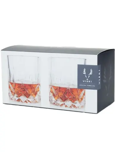 Viski Crystal Tumbler 2Pk 1