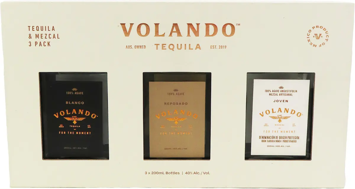 Volando Tequila & Mezcal Gift Set 3X200ml 1