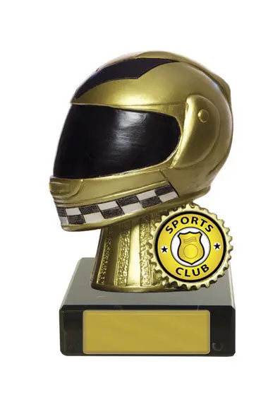 Motorsports Helmet Figure On Marble 1