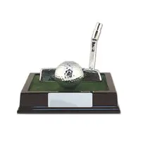 Golf Putter With Ball On Timber Base 1