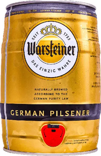 Warsteiner 5L Mini Keg (In Store Pick Up Only) 1