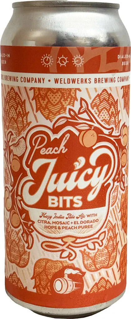 Weldwerks Peach Juicy Bits Hazy Ipa 16Oz Can 1