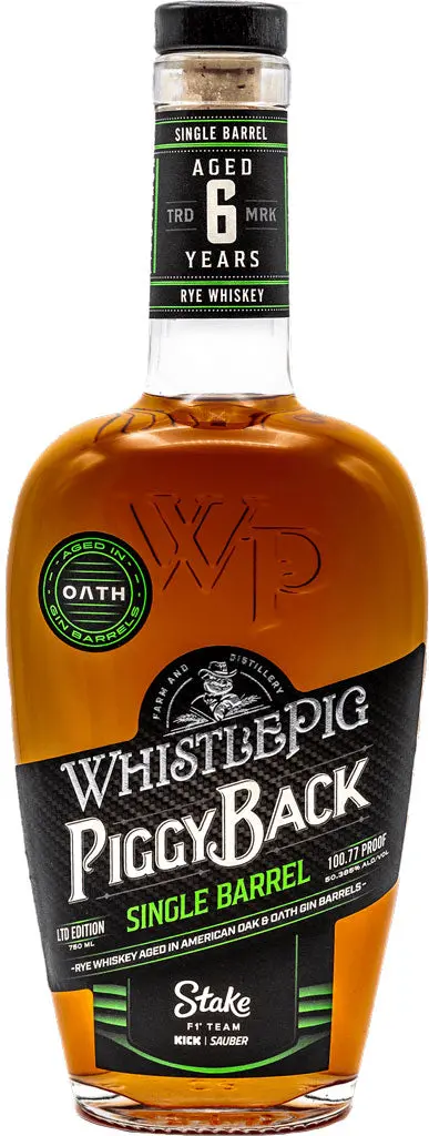 Whistlepig Piggy Back Single Barrel Rye 6 Year Old 750Ml 1