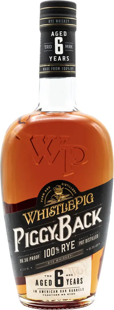 Whistlepig Piggy Back Rye 6 Year Old 750Ml 1