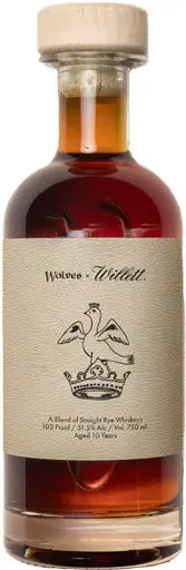 Wolves X Willett Straight Rye Whiskeys 10 Year Old 750Ml 1