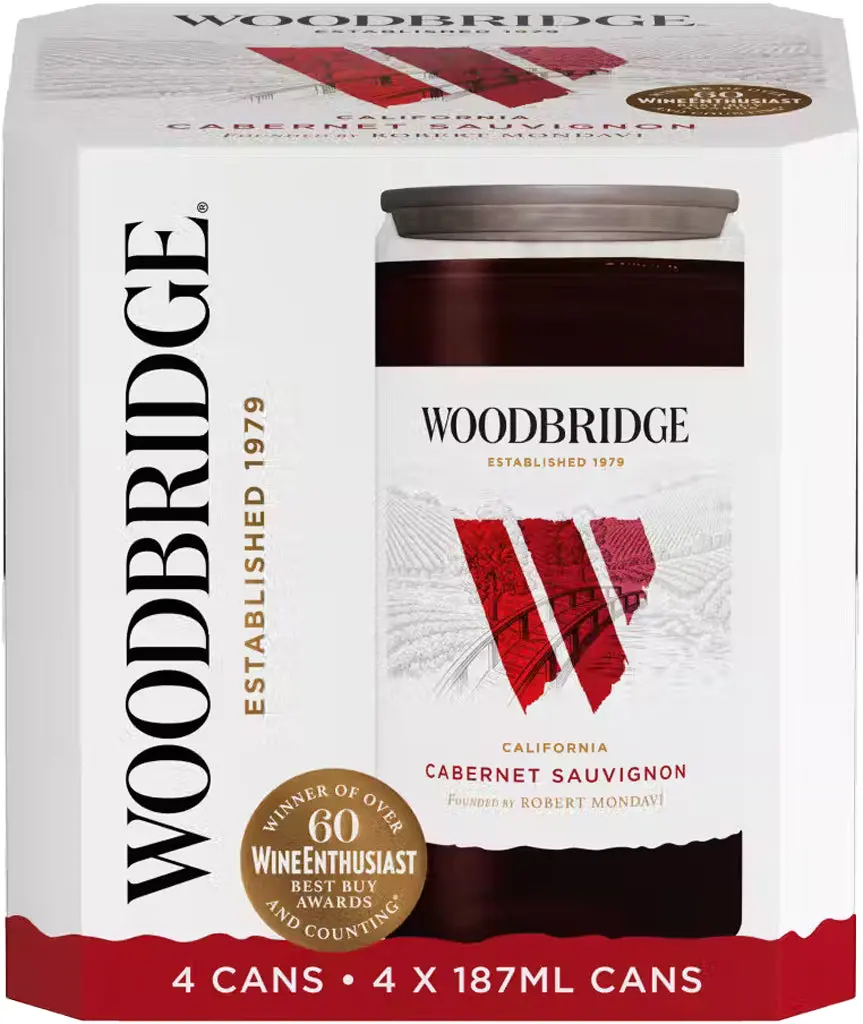 Woodbridge Cabernet Sauvignon 187Ml 4Pk Can 1