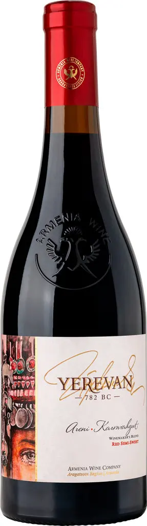 Yerevan Areni Karmrahyut Red Semi Sweet Wine 750Ml 1
