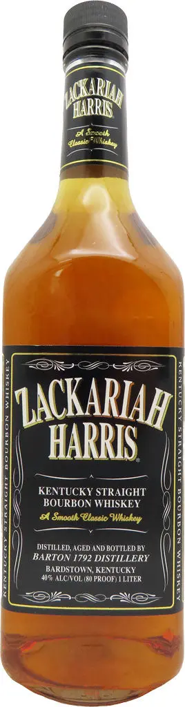 Zackariah Harris Kentucky Straight Bourbon Whiskey 1L 1