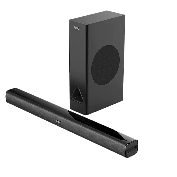 Boat Aavante Bar 1250 | 80W Soundbar With 2.1 Channel Surround Sound, 40W Subwoofer, Master Remote Control, Bt, Aux 1