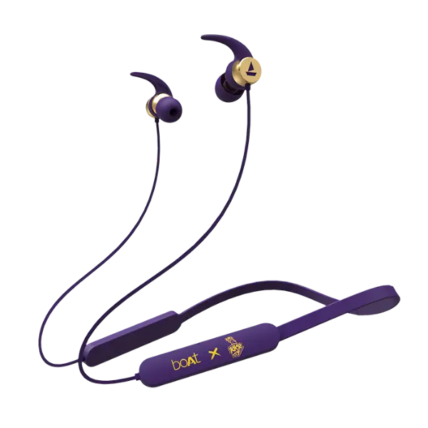 Boat Rockerz 255 Kkr Edition | Equipped With 10Mm Drivers, Limited Edition Kkr Design, 6H Nonstop Playback, 110Mah Battery 1