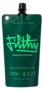 Filthy Premium Olive Brine Pouch 8Oz 1
