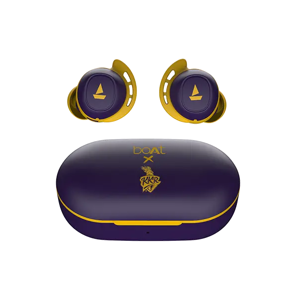 Boat Airdopes 441 Kkr Edition | Wireless Earbuds With 6Mm Drivers & Boat Signature Sound, 20 Hours Playback, Ipx7 Water Resistance 1
