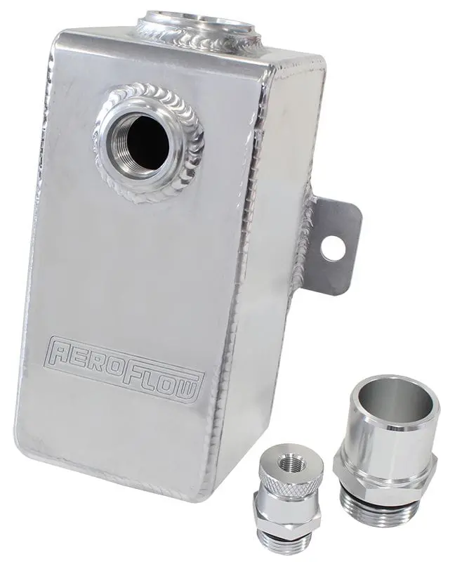 Polished Universal Breather Tank – Compact, High-Capacity Oil Vapor Separation Reservoir 1