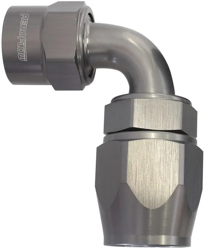 Kryptalon® Lightweight Swivel 90° -4An Hose End – One-Piece Aluminum Construction 1
