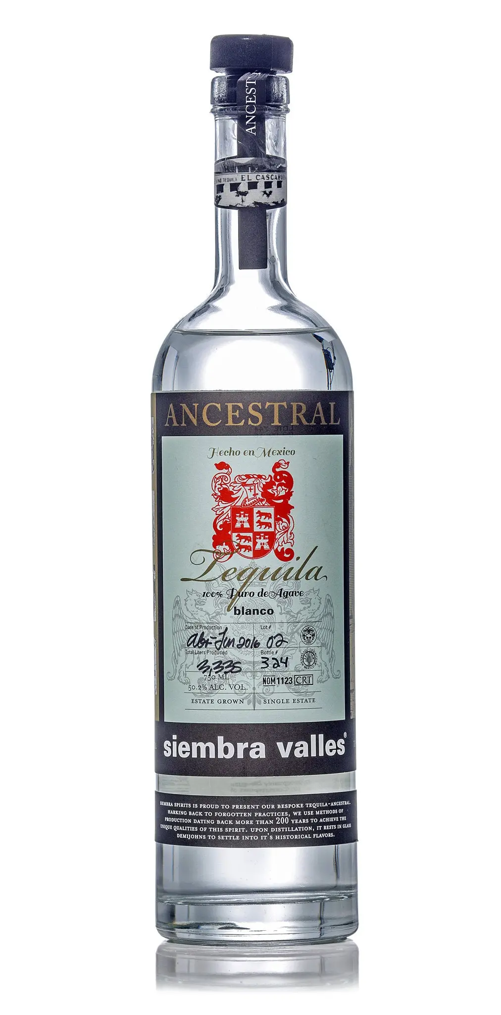 Siembra Valles Tequila Ancestral Blanco Tequila 750Ml 1