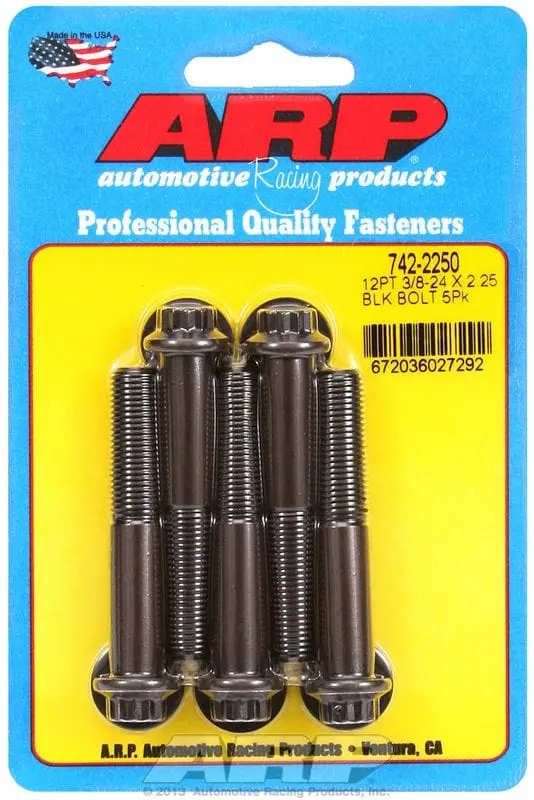 12-Point Black Oxide Bolt Pack – Heavy-Duty Fastener Kit For Engine And Chassis Use 1