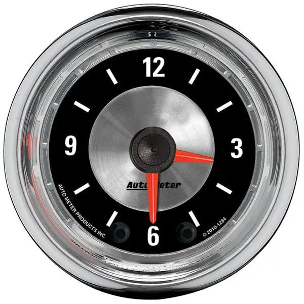 American Muscle Au1284 Vintage-Style Dashboard Clock 1