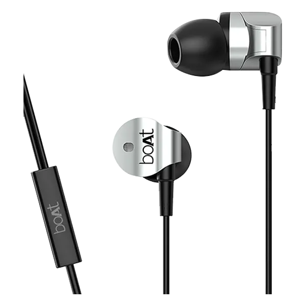 Bassheads 132 | Wired Earphones With 10Mm Dynamic Driver, 3.5Mm Jack, Hd Sound, Microphone With Voice Assistant 1