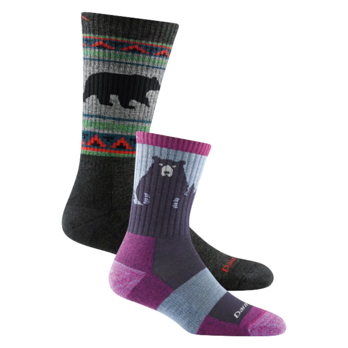 Men's And Women's Bear 2-Pack Hiking Socks 1