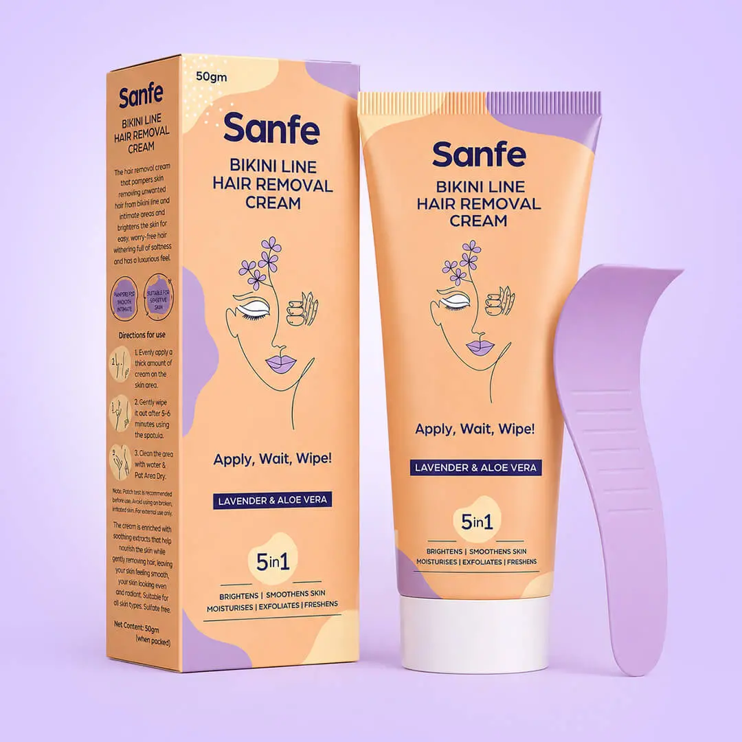 Bikini Line Hair Removal Cream For Pain Free Hair Removal - 50Ml 1