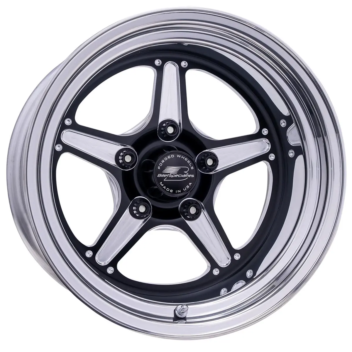 Billet Specialties Brs23514L6165 Street Lite Black Billet Wheel – 17X7, 5X4.75, 4.75" Backspace 1