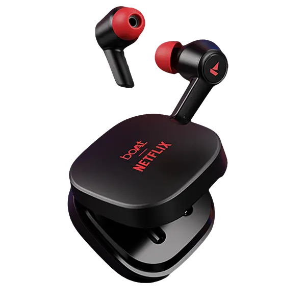 Boat Airdopes 411 Anc | Netflix Stream Edition Earbuds, Active Noise Cancellation, Enx™️ Technology, Gesture Controls 1