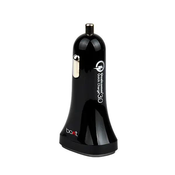 Boat Dual Port Rapid Car Charger (Qualcomm Certified) | Premium Car Charger With Quick Charge 3.0, Smart Ic 2