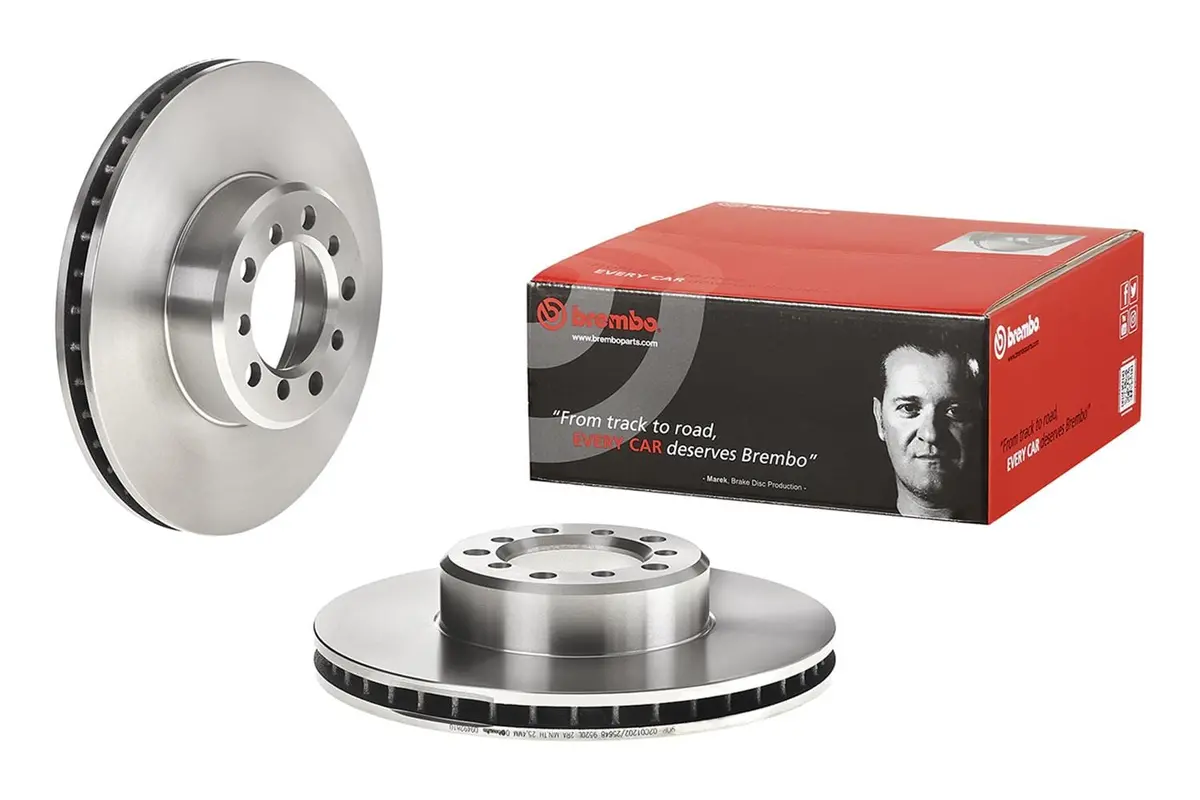 Brembo Uv-Coated Brake Rotor – Corrosion-Resistant, High-Strength Front Disc 1
