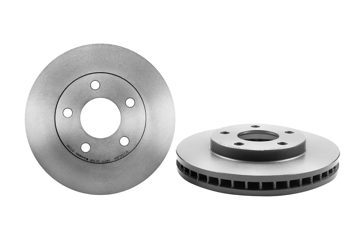 Brembo 09.8709.81 Uv-Coated Premium Brake Rotors 1