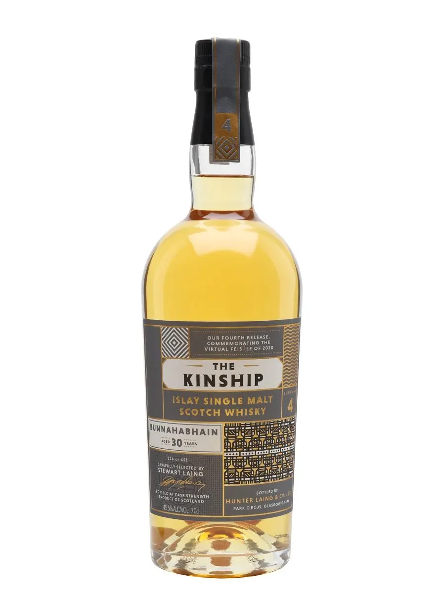 Bunnahabhain 30 Year Old “Kinship 2020 Release” Single Barrel 48.5% Cask Strength Single Malt Whisky 1989 700Ml 1