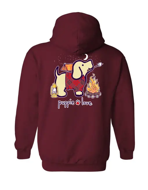 Camping Pup, Adult Hoodie 1