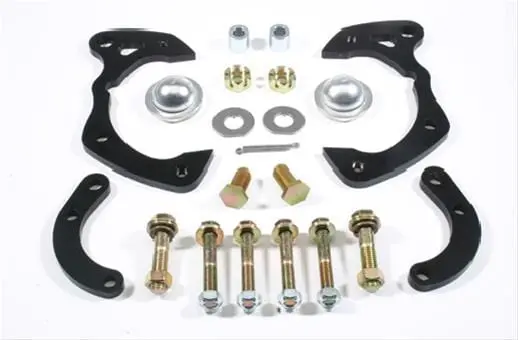 Classic Performance 5964Dbk-L Brake Caliper Mounting Brackets For Disc Conversion 1