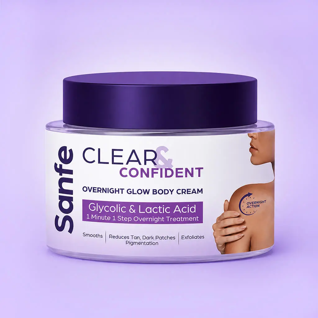Clear & Confident Overnight Glow Body Cream For Face 1