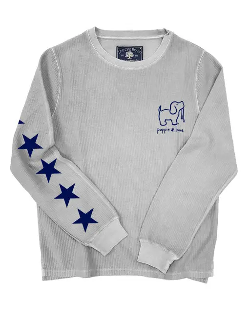 Starry Corduroy Crewneck Sweater, Pearl Grey 1
