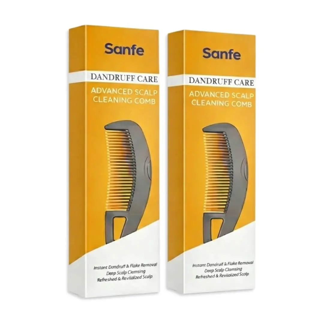 Sanfe Dandruff Care Advanced Scalp Cleaning Comb (Pack Of 2) 1