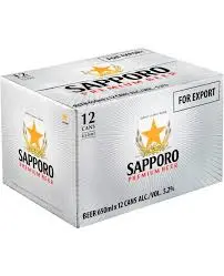 Sapporo 12Pk Cans 1