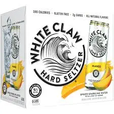 White Claw Hard Mango 6Pk Cans 1