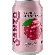 Sanzo Lychee Sparkling Water 6Pk Cans 1