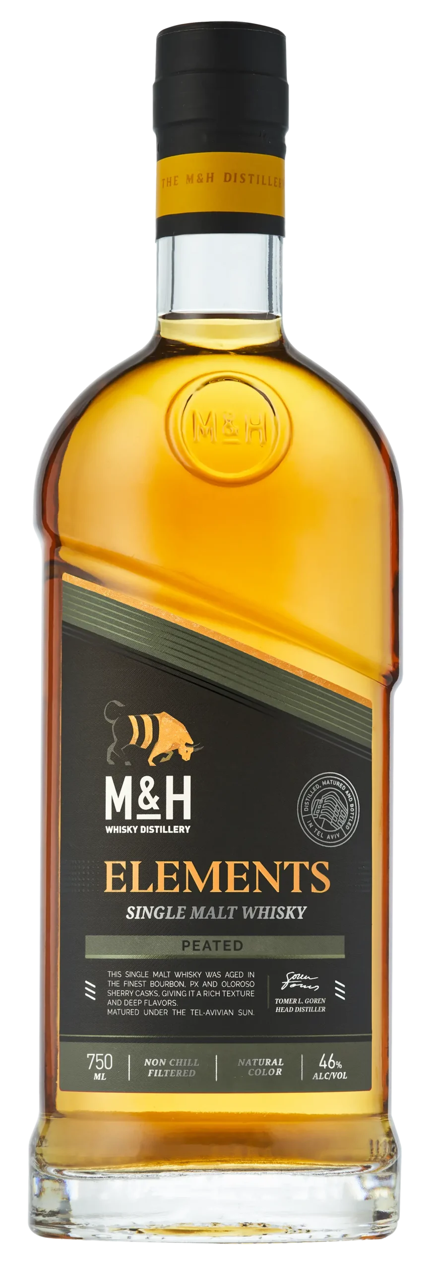 Milk & Honey Elements Israel Peated Single Malt Whisky 750Ml 1