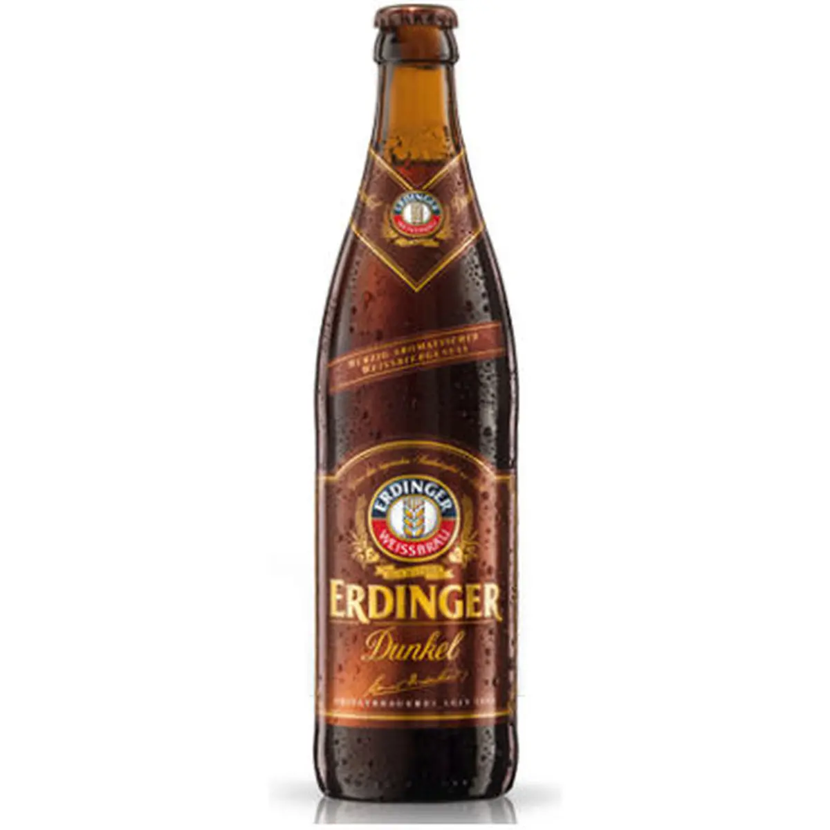 Erdinger Dunkel Dark Hefe Weizen 500Ml Btl 1