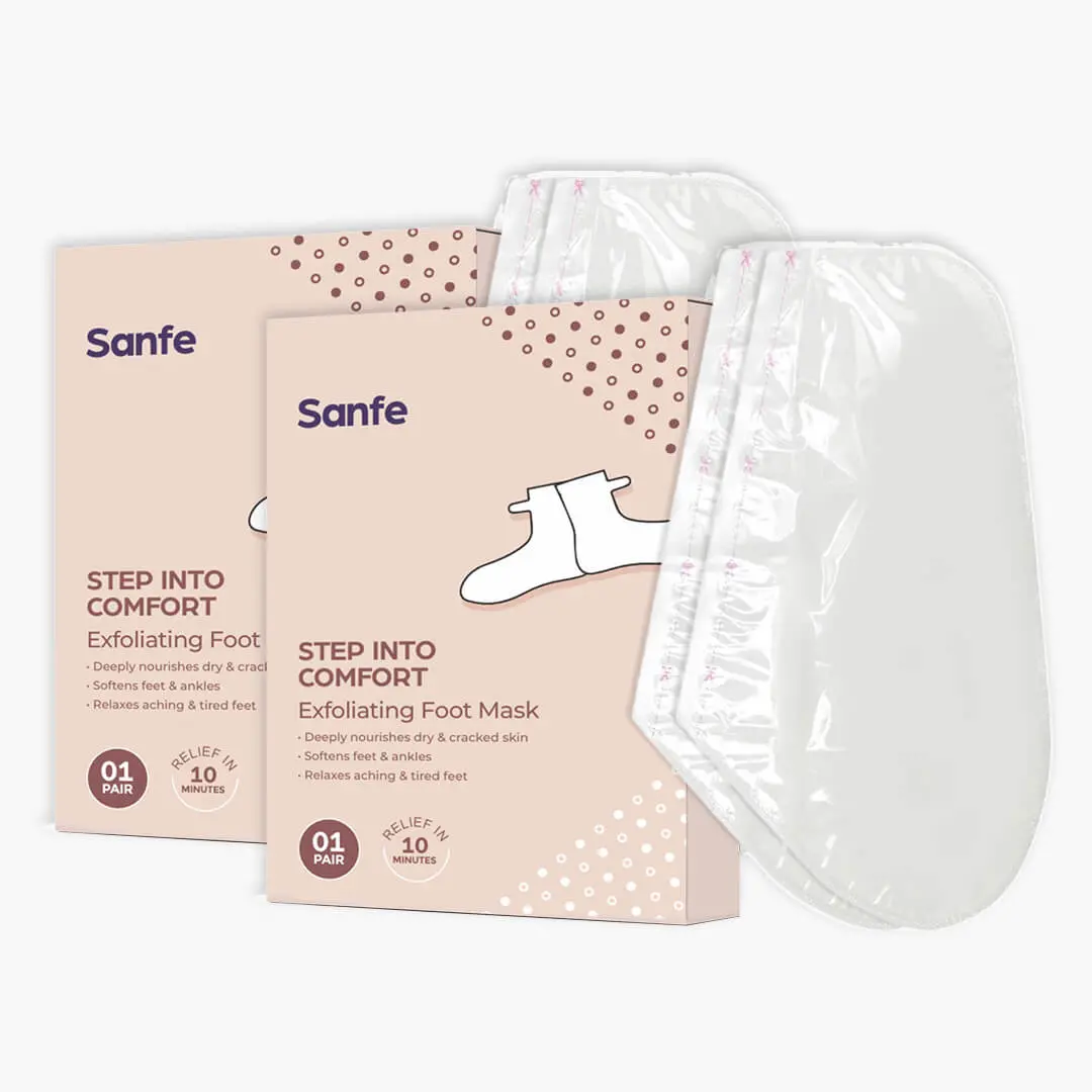 Sanfe Exfoliating Foot Mask - 2 Pairs 1