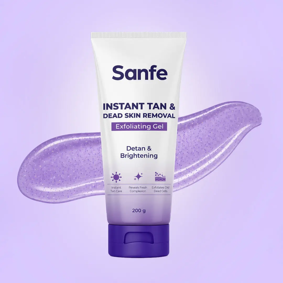 Sanfe Instant Tan & Dead Skin Removal Exfoliating Gel 200G 1