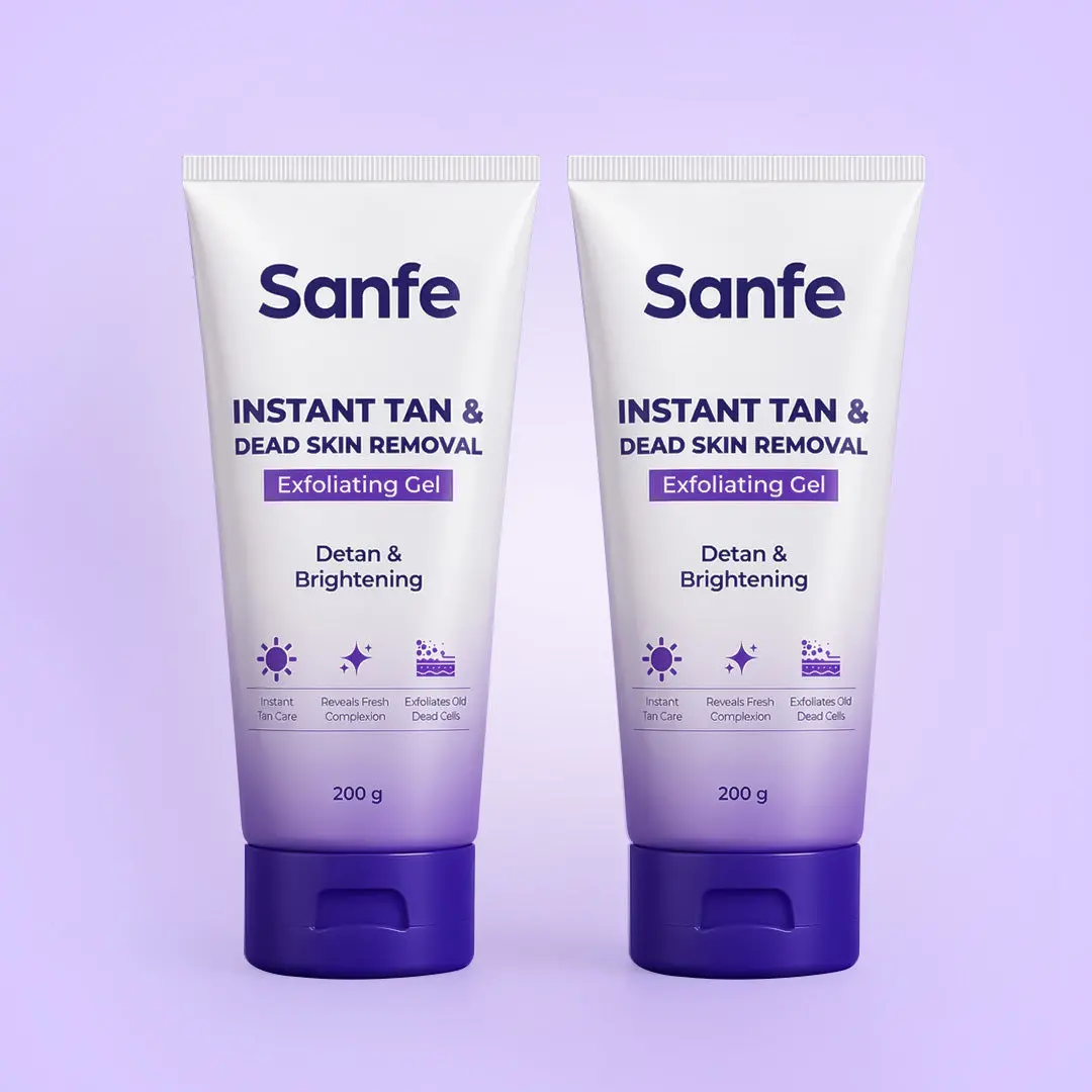 Sanfe Instant Tan & Dead Skin Removal Exfoliating Gel 200G (Pack Of 2) 1