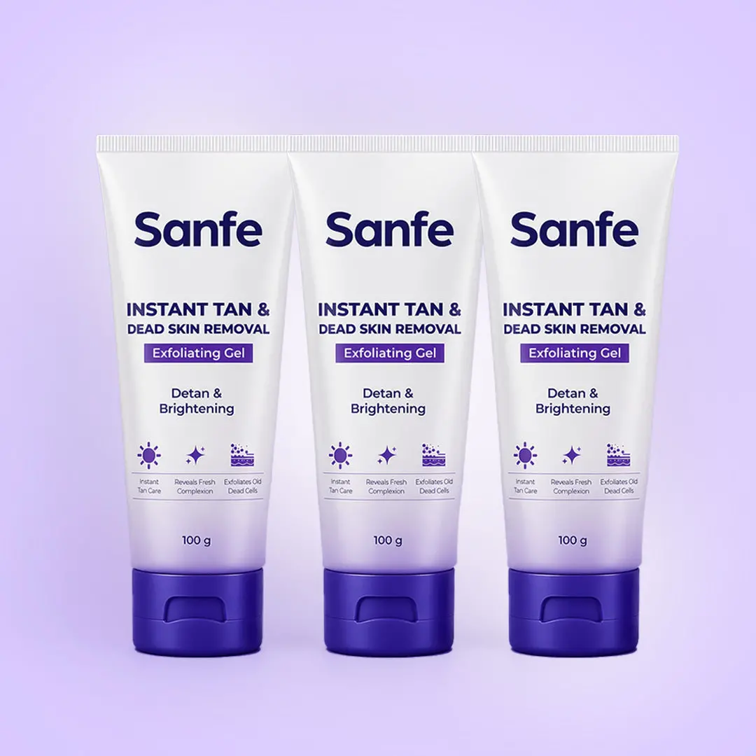 Sanfe Instant Tan & Dead Skin Removal Exfoliating Gel (Pack Of 3) 1