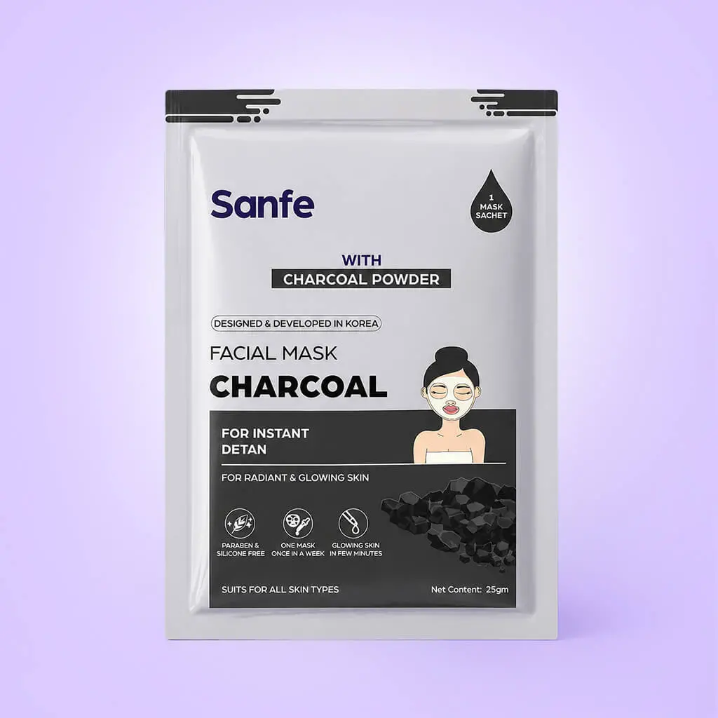Sanfe Instant Detan Charcoal Facial Mask 1
